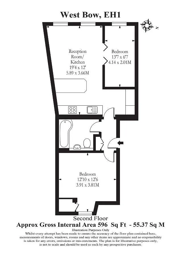 West Bow - Comfy 2 Bed On West Bow Overlooking Grassmarket Edynburg Apartament